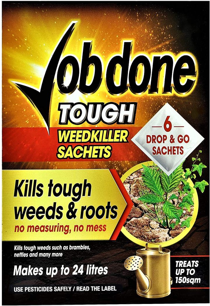 JOB DONE UNKNOWN TOUGH WEEDKILLER SACHET BLACK 6 PACK. 86600114 \\\KD20515