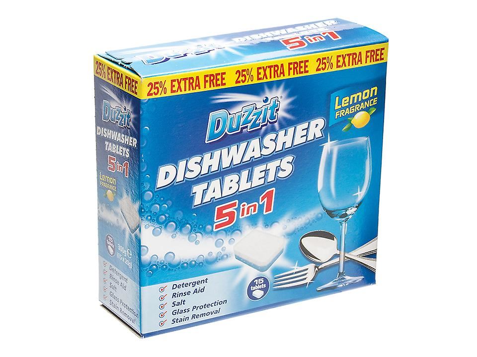 DUZZIT 4 IN 1 DISHWASHER TABLETS 12/PK. DZT001A \\\KD20545