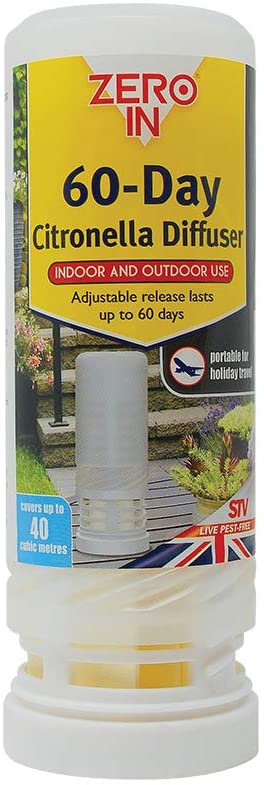 ZERO IN 60 DAY CITRONELLA DIFFUSER PORTABLE INSECT CONTROL \\\KD20548