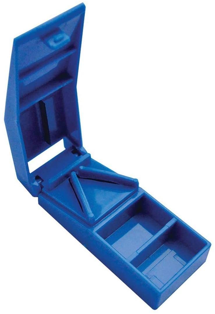 TABLET / PILL / MEDICINE SPLITTER / CUTTER QUARTER - COMPARTMENT BOX. LA038 \\\KD20562