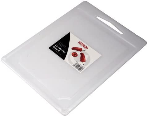 APOLLO 35CM X 25CM RECTANGULAR POLYPROPYLENE CHOPPING BOARD WHITE. AP2999 \\\KD20563