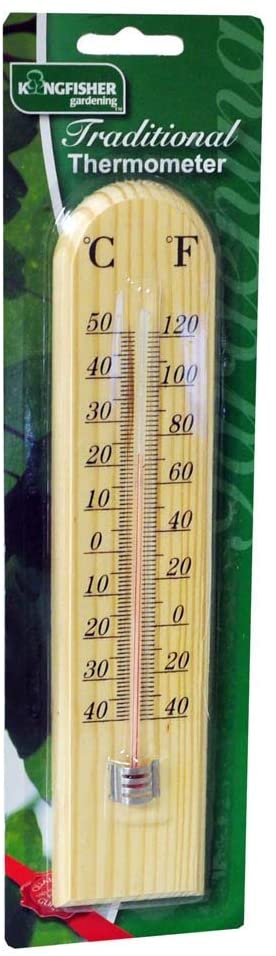 KINGFISHER TRADITIONAL WOODEN THERMOMETER. GSTH02 \\\KD20571