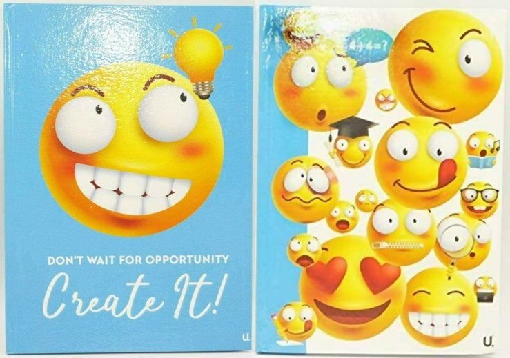 EMOJI A4 HARDBACK NOTEBOOK ASSORTED DESIGN. P1030 \\\KD20572