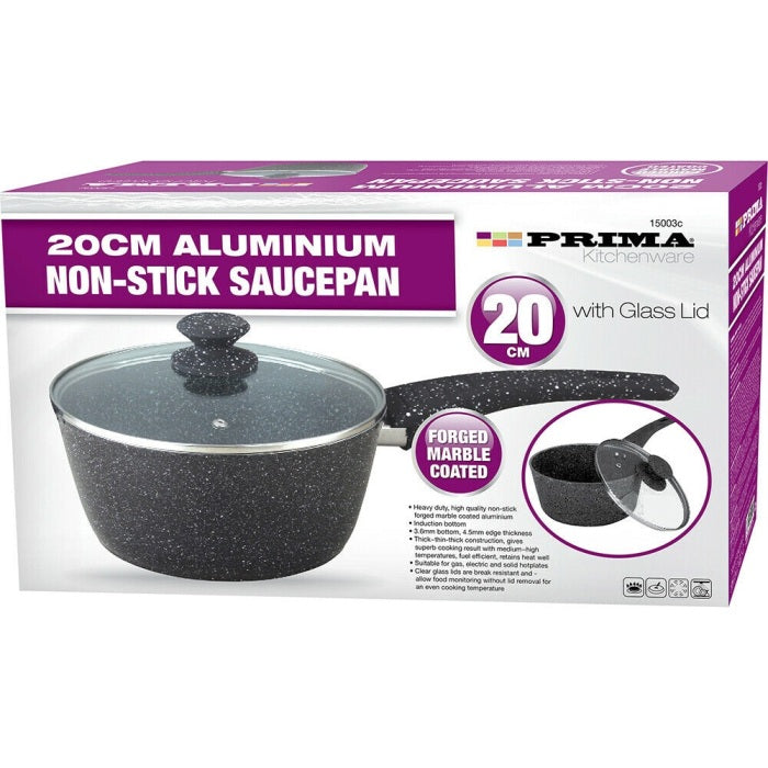 PRIMA MILK PAN 14CM WITH WOODEN HANDLE. 15072C \\\KD20593