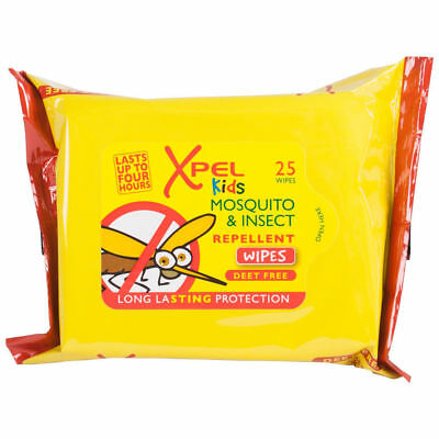 XPEL KIDS MOSQUITO & INSECT REPELLENT WIPES FOR KIDS - 25 WIPES. XP40032 \\\KD20622