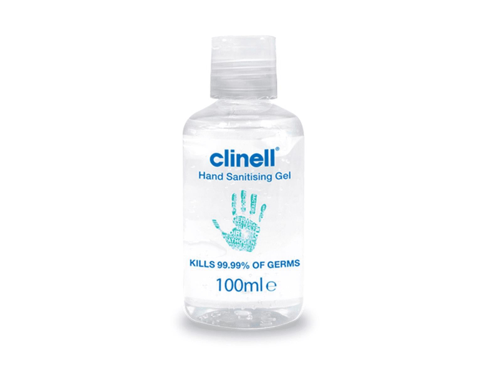 CLINELL HAND SANITISING GEL 100ML. CHSG100RB \\\KD20627