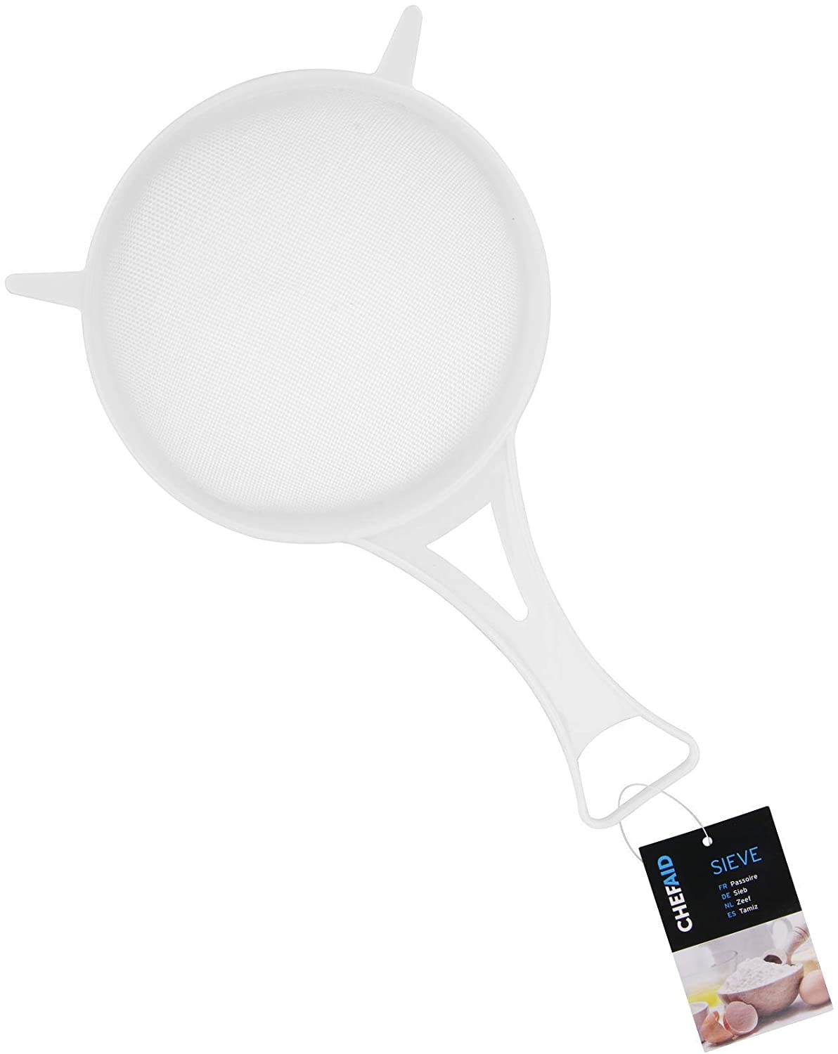 CHEF AID WHITE PLASTIC STRAINER NYLON MESH 12CM 4.7 INCH. 10K32261 \\\KD20681