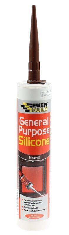 EVERBUILD GENERAL PURPOSE SILICONE BROWN C3 310ML. 485958 \\\KD20690