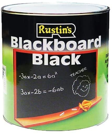 RUSTINS QUICK DRY NON REFLECTING BLACKBOARD BLACK PAINT 100ML. BLAB100 \\\KD20701