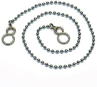 LINK TYPE CHROME PLATED BATH CHAIN & S HOOK 450MM / 18 INCH. M0213 C 9199 \\\KD20711