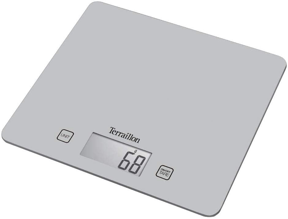 TERRAILLON T1040 SILVER 5KG TOUCH SENSITIVE KITCHEN SCALE. KEG171012S \\\KD20718