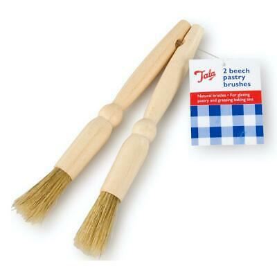 2 PACK TALA WOODEN PASTRY BRUSH PURE WOOD LOOSE. 10A30019 \\\KD20737