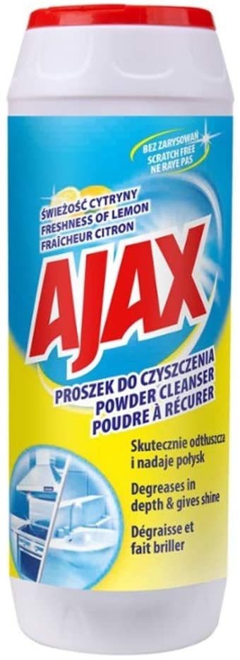 AJAX POWDER CLEANSER SCRATCH FREE LEMON 450G. AJAXLEMON \\\KD20755