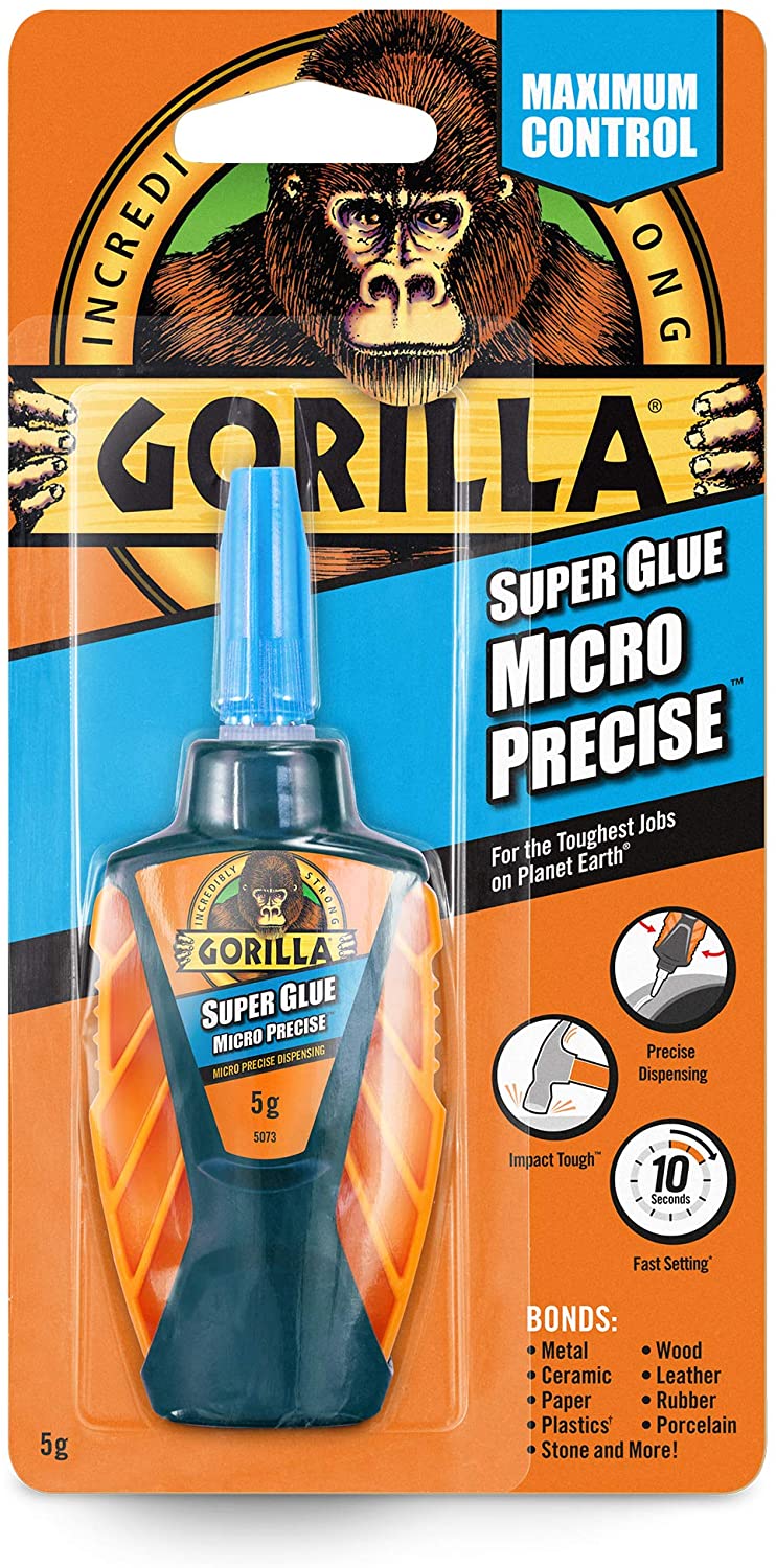 GORILLA GLUE GORILLA SUPER GLUE MICRO PRECISE TRANSLUCENT 5GM. 4044701 \\\KD20770