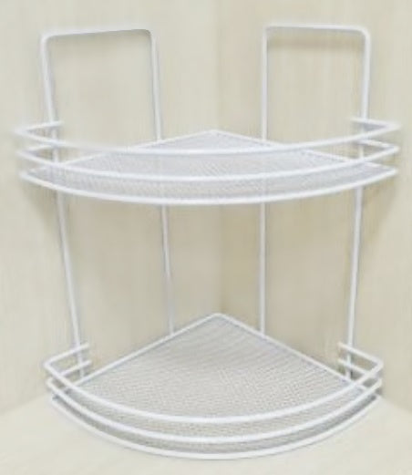 BAGNO 2 TIER WHITE SHOWER CADDY CORNER RACK. 226622W \\\KD20786