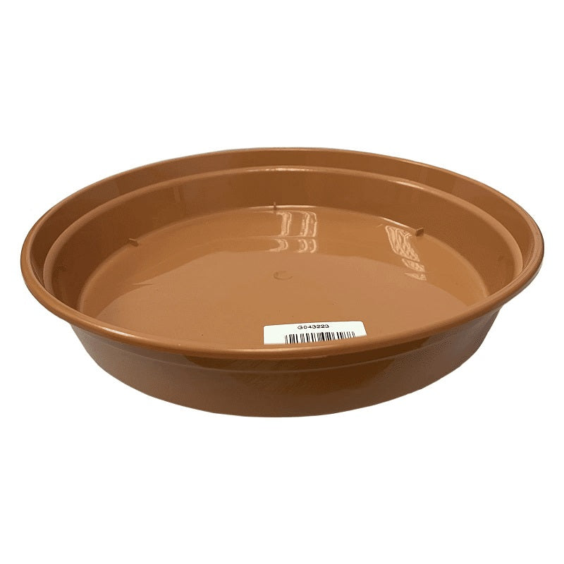 WHITEFURZE GARDEN POT SAUCER FOR 17.5 - 20CM POT - TERRACOTTA. G043223 \\\KD20790