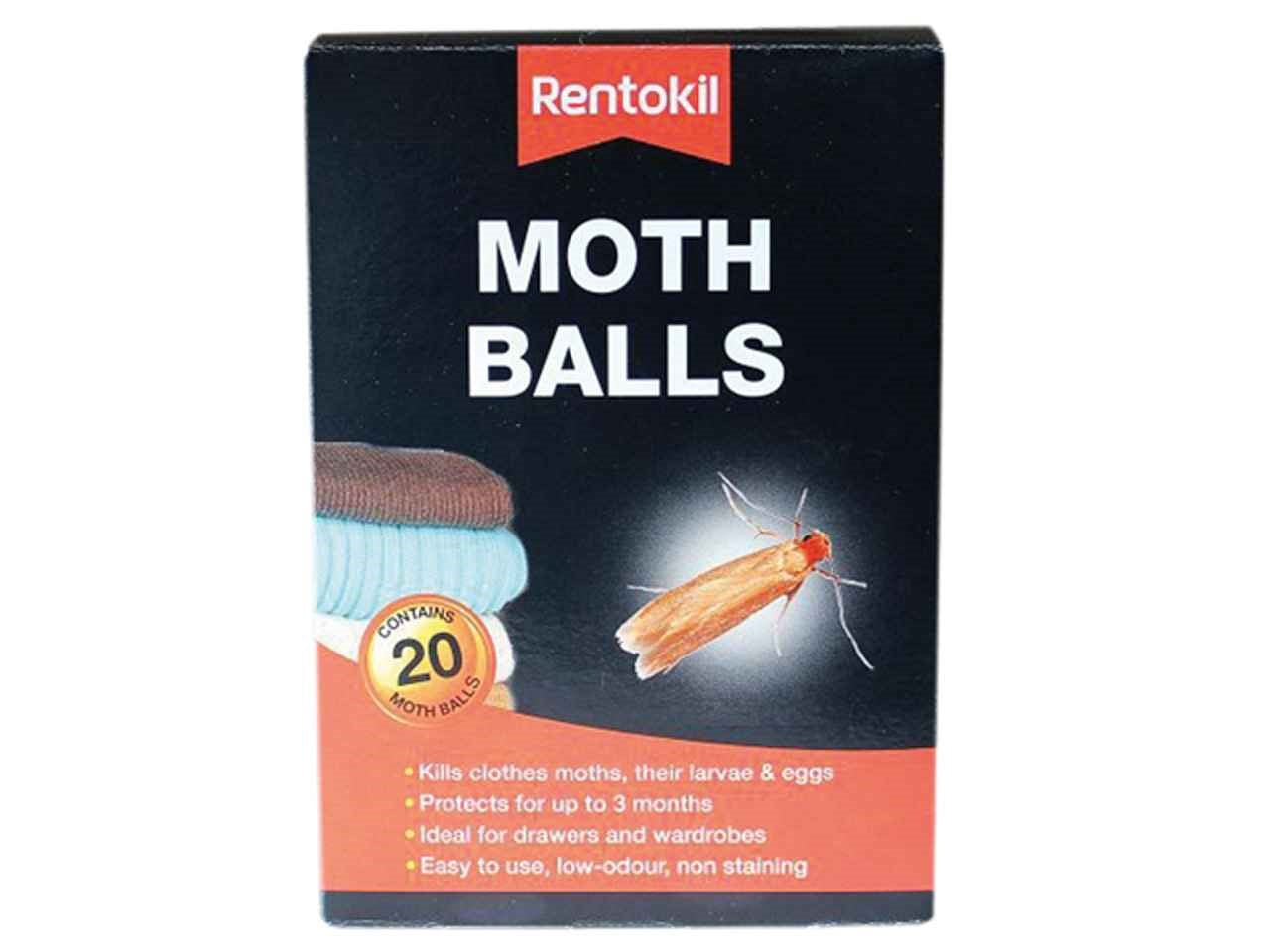 RENTOKIL MOTH BALLS PACK OF 20 CLEAR. PSM97 \\\KD20796