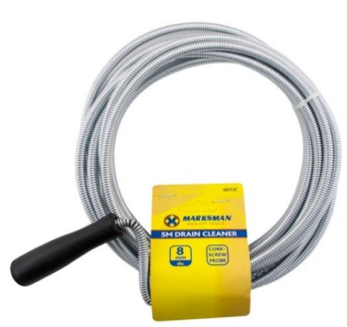 MARKSMAN FLEXIBLE DRAIN CLEANER PIPE 5M X 8MM. 68253C \\\KD20803