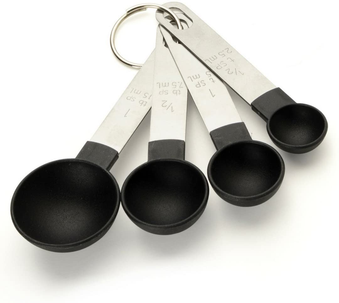 TAYLOR EYE 4 SET KITCHEN MEASURING SPOONS - 2.5 - 5 - 7.5 - 15 ML. QF018 \\\KD20814