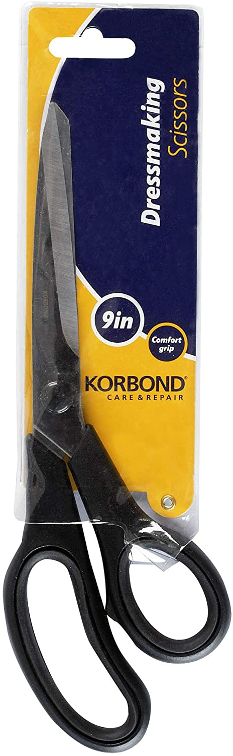 KORBOND SOFT GRIP DRESSMAKING SCISSORS 9 INCH. K110353 \\\KD20820