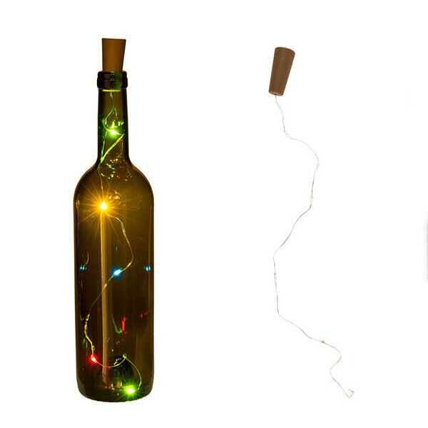 MULTICOLOUR LED LIGHT BOTTLE CAP WITH CORK. 260058 \\\KD20839
