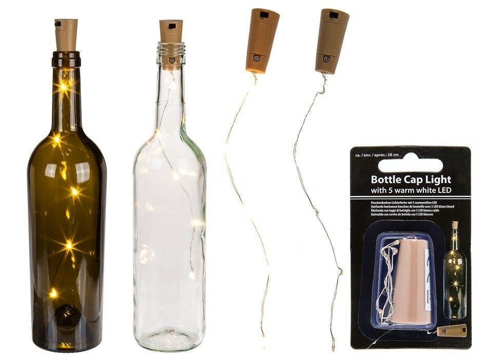 WARM WHIE LED LIGHT BOTTLE CAP WITH CORK. 260077 \\\KD20841