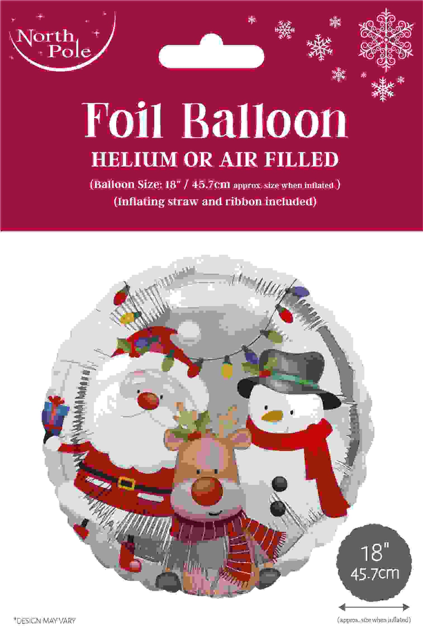 NORTH POLE CHRISTMAS FOIL BALLOON - SANTA AND FRIENDS. X29757BCC \\\KD20846