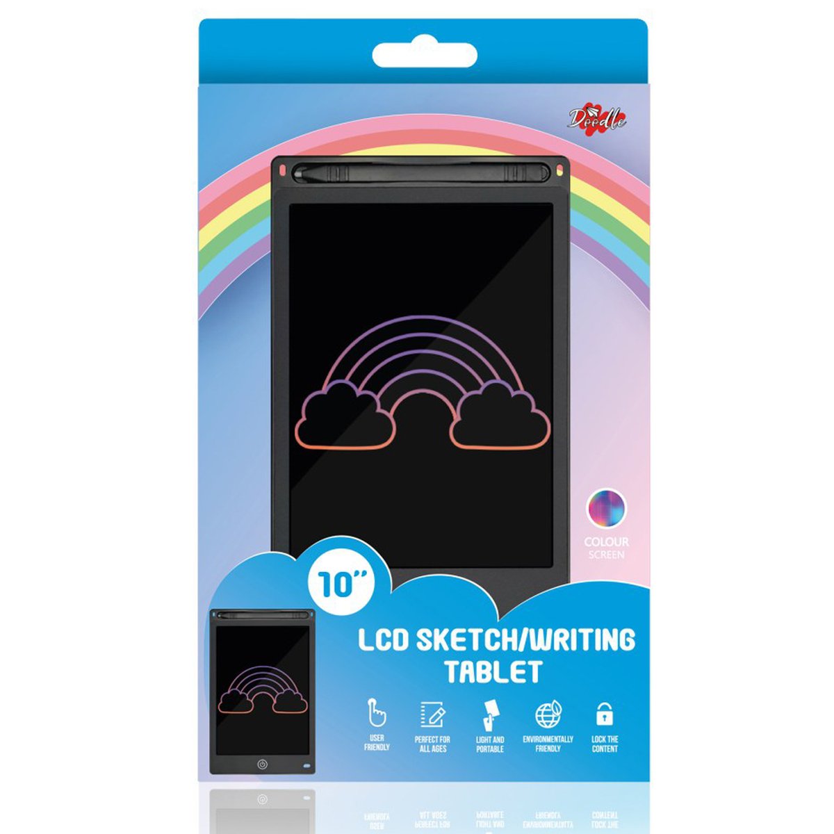 LCD SKETCH / WRITING / COLOURING DOODLE TABLET 10 INCH. DO10LCDBK \\\KD20858