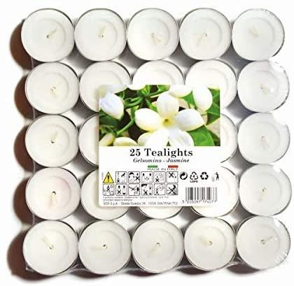 ALADINO JASMIN TEALIGHT CANDLE 4HRS 25/PK. 021961D \\\KD20888