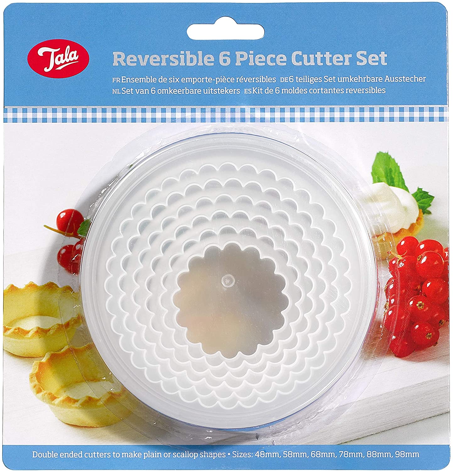 TALA REVERSIBLE PASTRY / COOKIE CUTTER 6/PK. 10A10924 \\\KD20915