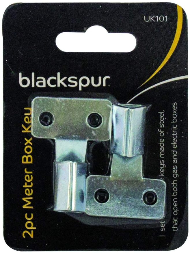 BLACKSPUR METAL METER BOX KEY 2 PCS SET. BB-UK101 \\\KD20936
