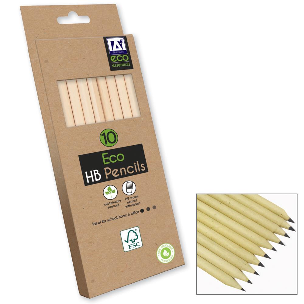 ECO ESSENTIALS ECO HB PENCILS 10/PK. FSC1-ECHB \\\KD20948
