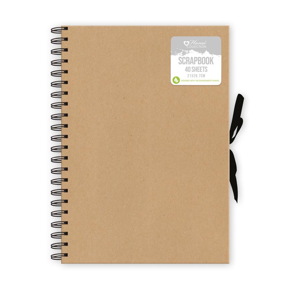 HOME COLLECTION KRAFT WIRO A4 SCRAPBOOK 40 SHEETS. SCEL \\\KD20949