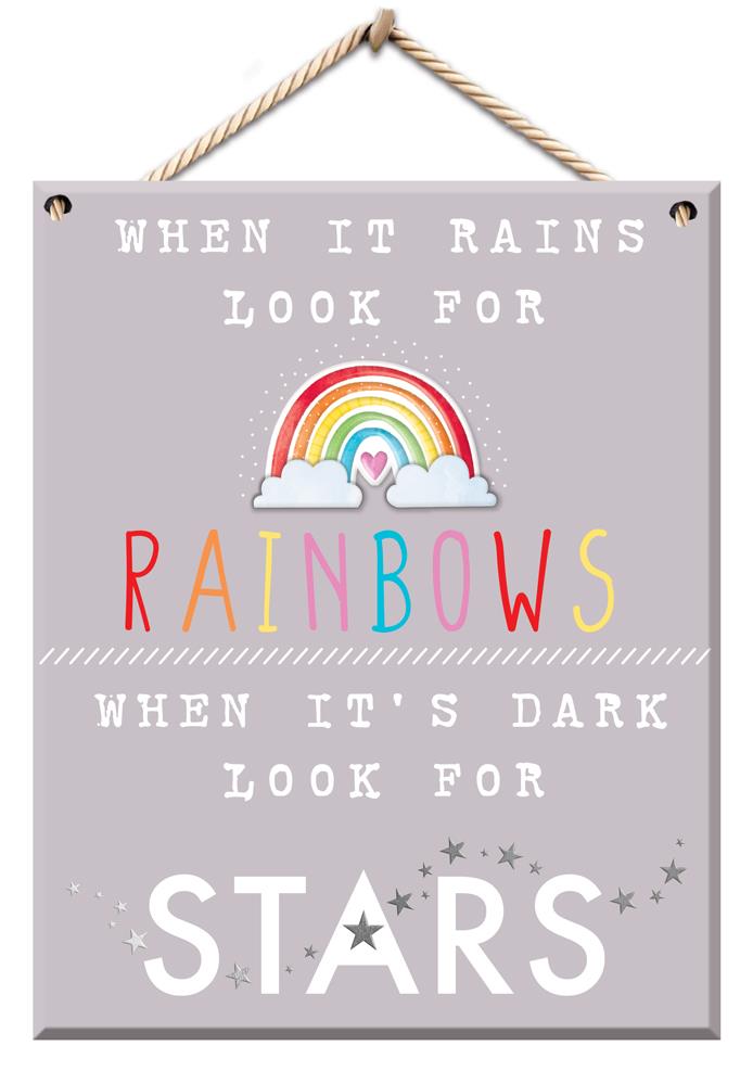 RAINBOWS WALL SIGN PLAQUE. PLAN \\\KD20961