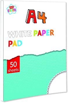 KIDS CREATE A4 WHITE PAPER PAD 50 SHEETS \\\KD20973