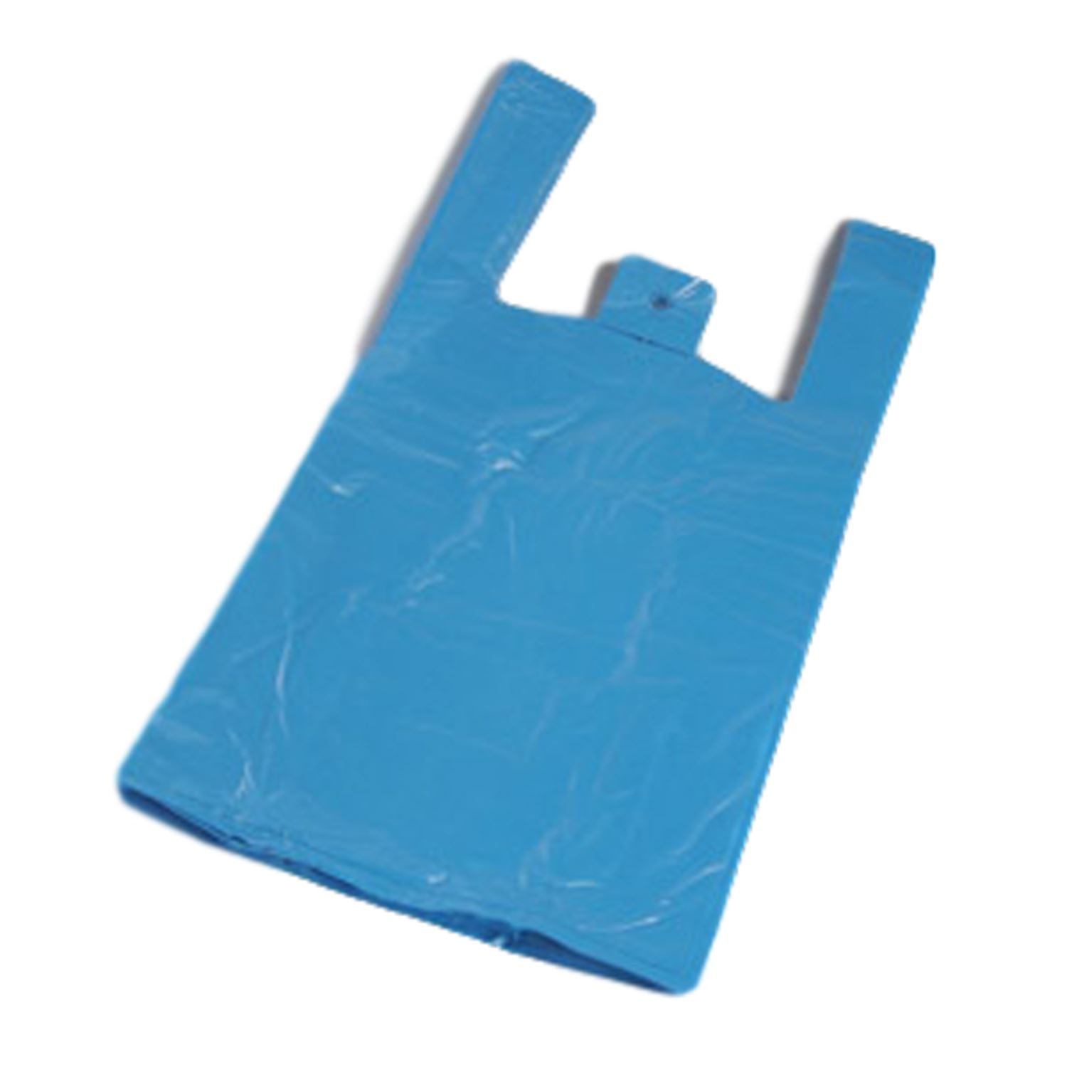 CAESAR BLUE HD VEST CARRIERS BAG 100 PACK. 07390-HI59 \\\KD20982