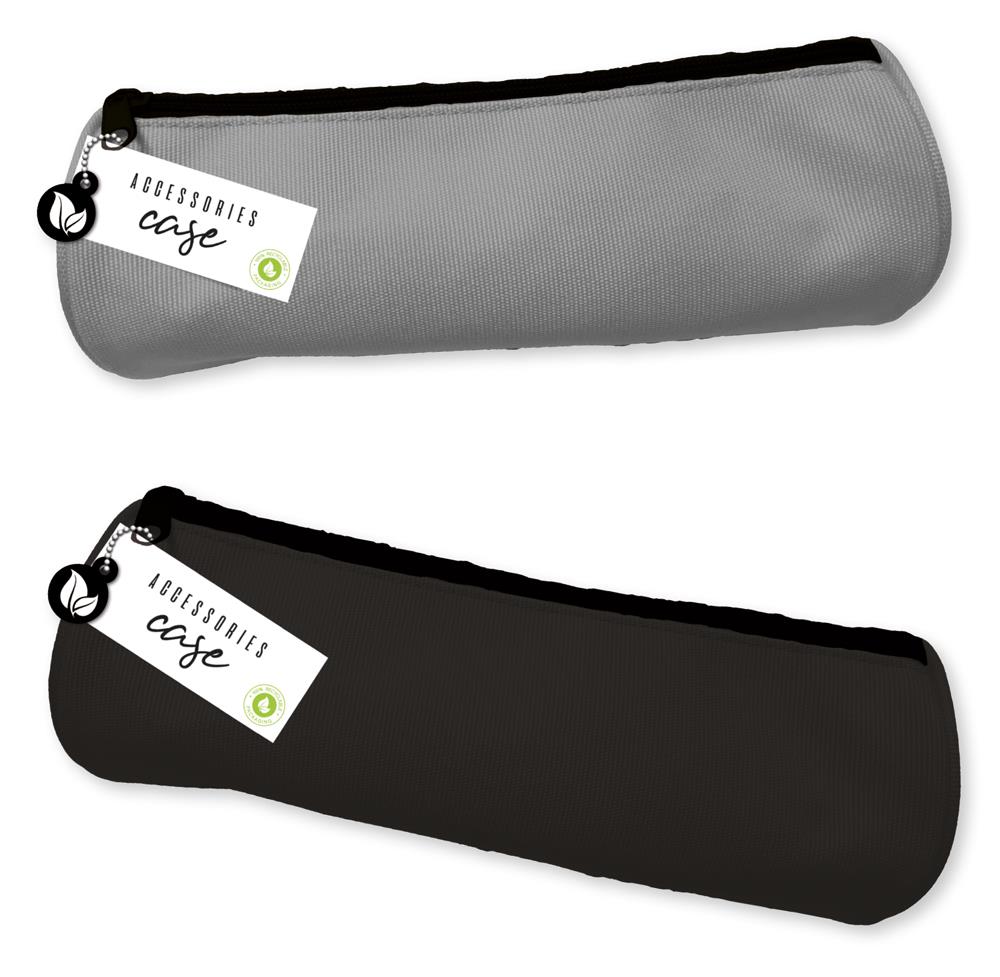 ANKER STATIONERY BARREL PENCIL CASE BLACK / GREY. PCMB \\\KD20987