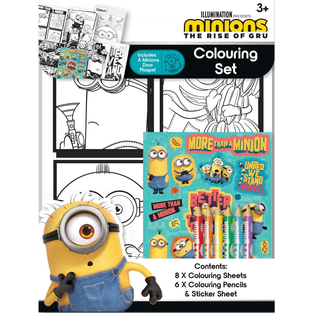 MINIONS THE RISE OF GRU COLOURING SET. MSCST2 \\\KD20991