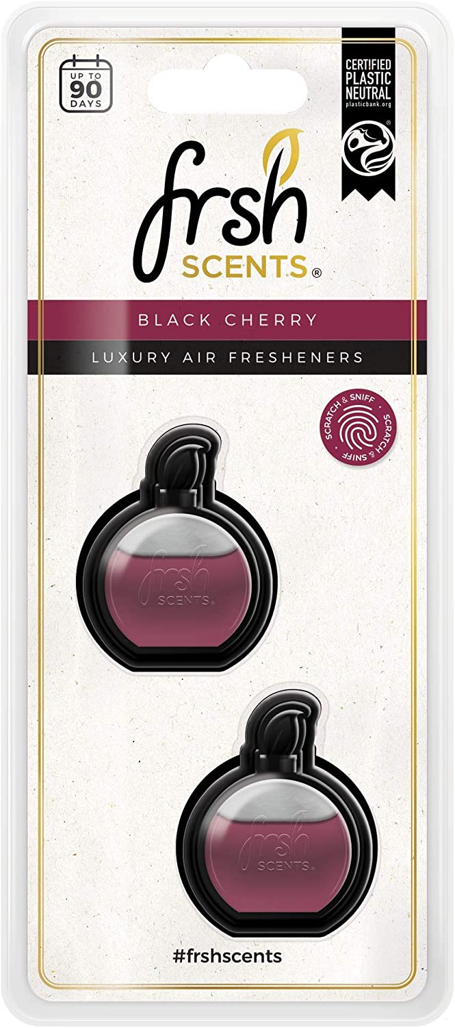 FRSH SCENTS OIL DIFFUSERS CAR AIR FRESHNERS 2/PK - BLACK CHERRY. FR9170 \\\KD21034