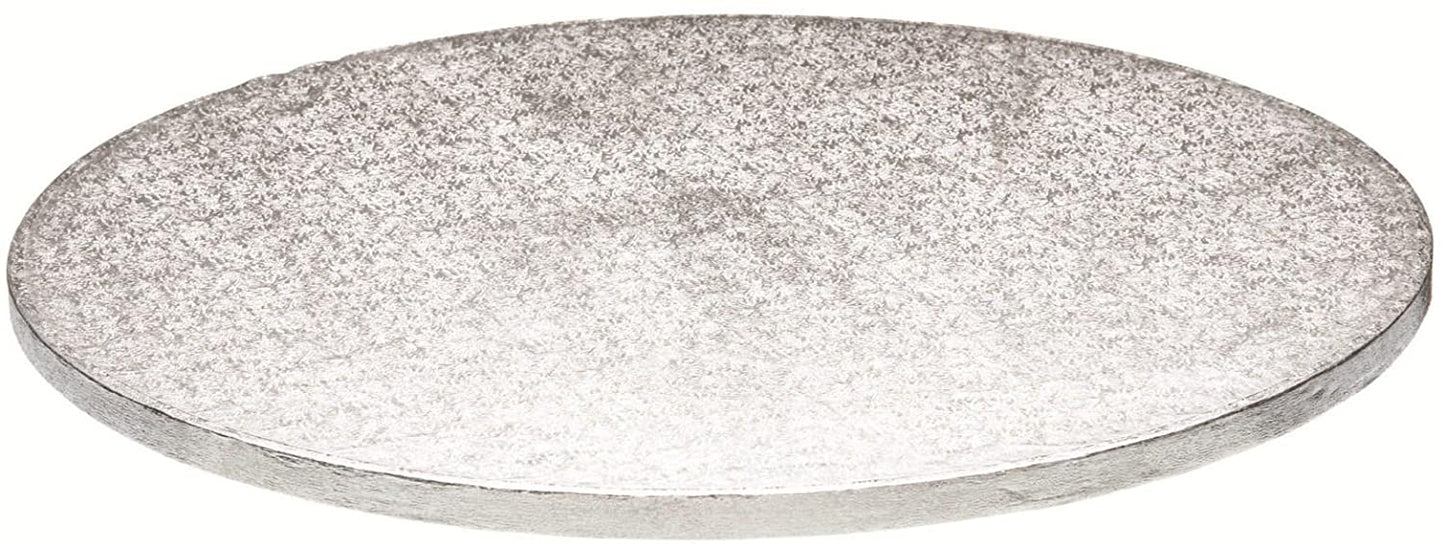 DORIC 6 INCH ROUND SILVER THICK CAKE BOARD DRUMS 5/PK. 10A-RSD06 \\\KD21062