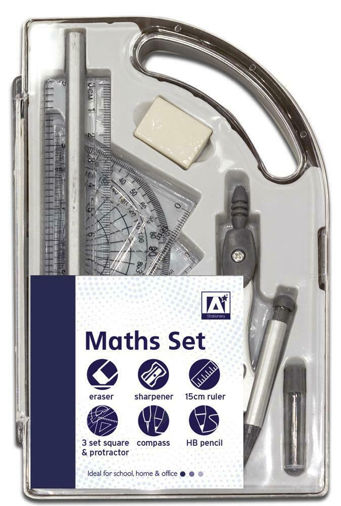 ANKER 9 PCS MATHS SET IN PLASTIC CASE. CMAT1 \\\KD21067
