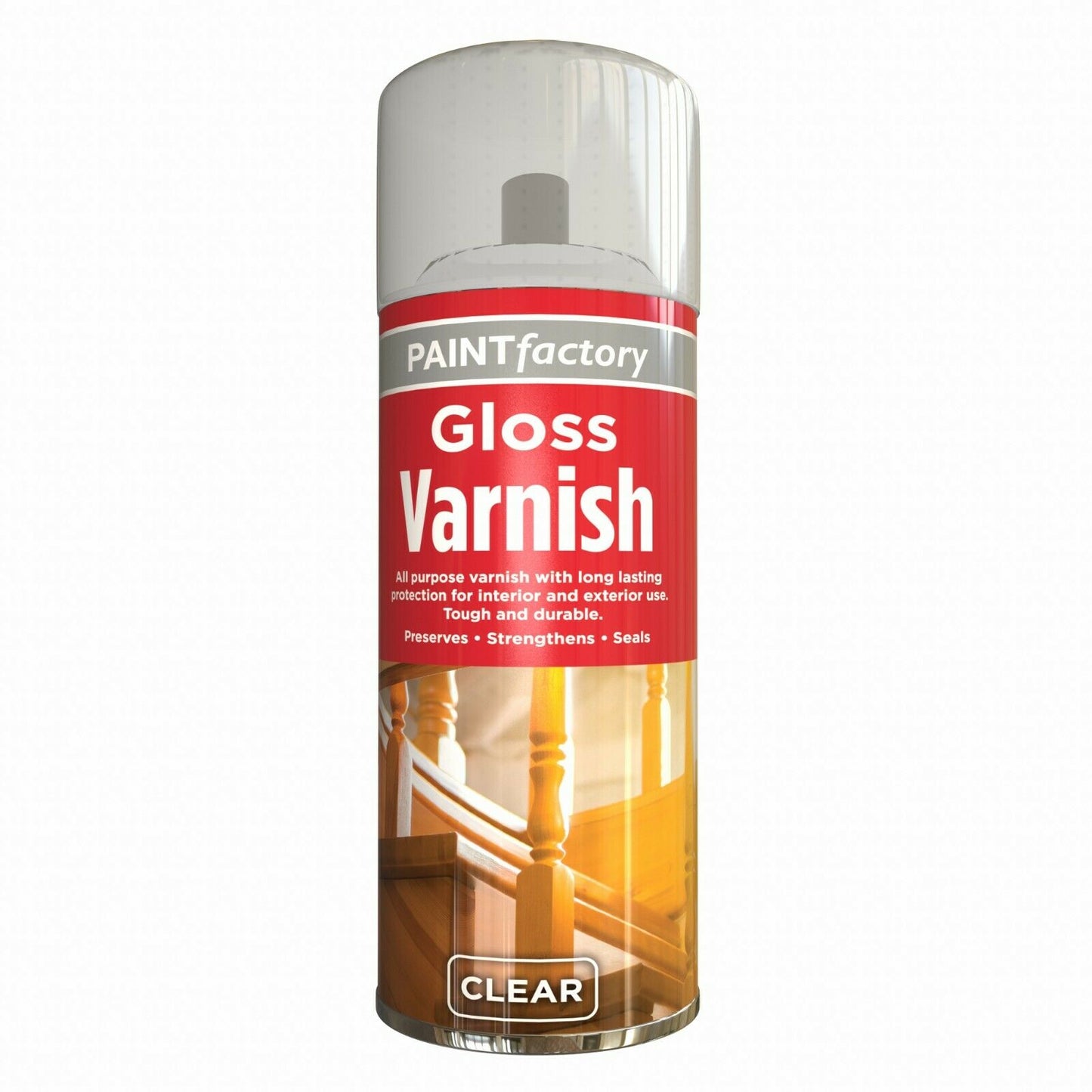 PAINT FACTORY GLOSS VARNISH SPRAY PAINT 250ML. WDL7126 \\\KD21080