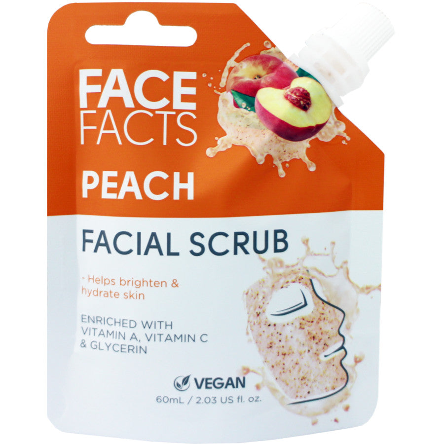 FACE FACTS FACIAL SCRUB 60ML - PEACH. 22783-150 \\\KD21226