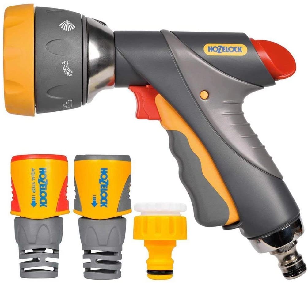 HOZELOCK MULTI SPRAY PRO II SPRAY GUN WITH FITTINGS. 23719018 \\\KD21245