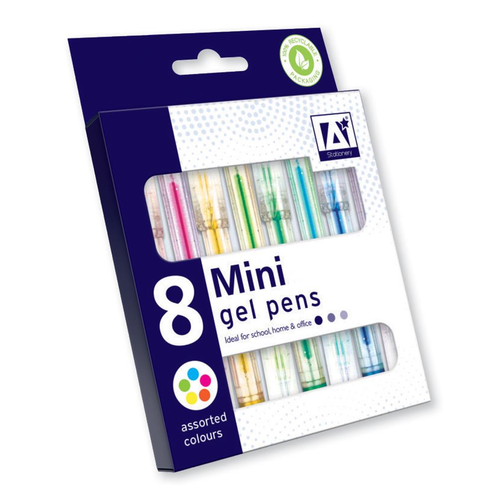 ANKER STATIONERY MINI GEL PENS 8/PK. MGEL \\\KD21252