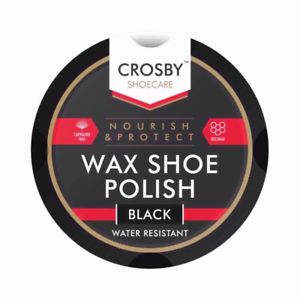 CROSBY NOURISH & PROTECT WAX SHOE POLISH BLACK 50ML. OL317155 \\\KD21263
