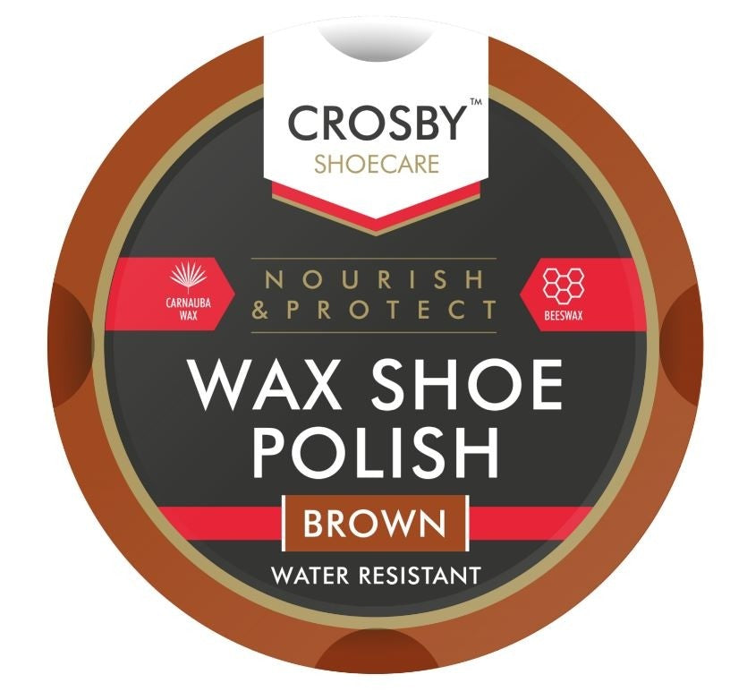 CROSBY NOURISH & PROTECT WAX SHOE POLISH BROWN 50ML. OL317156 \\\KD21264