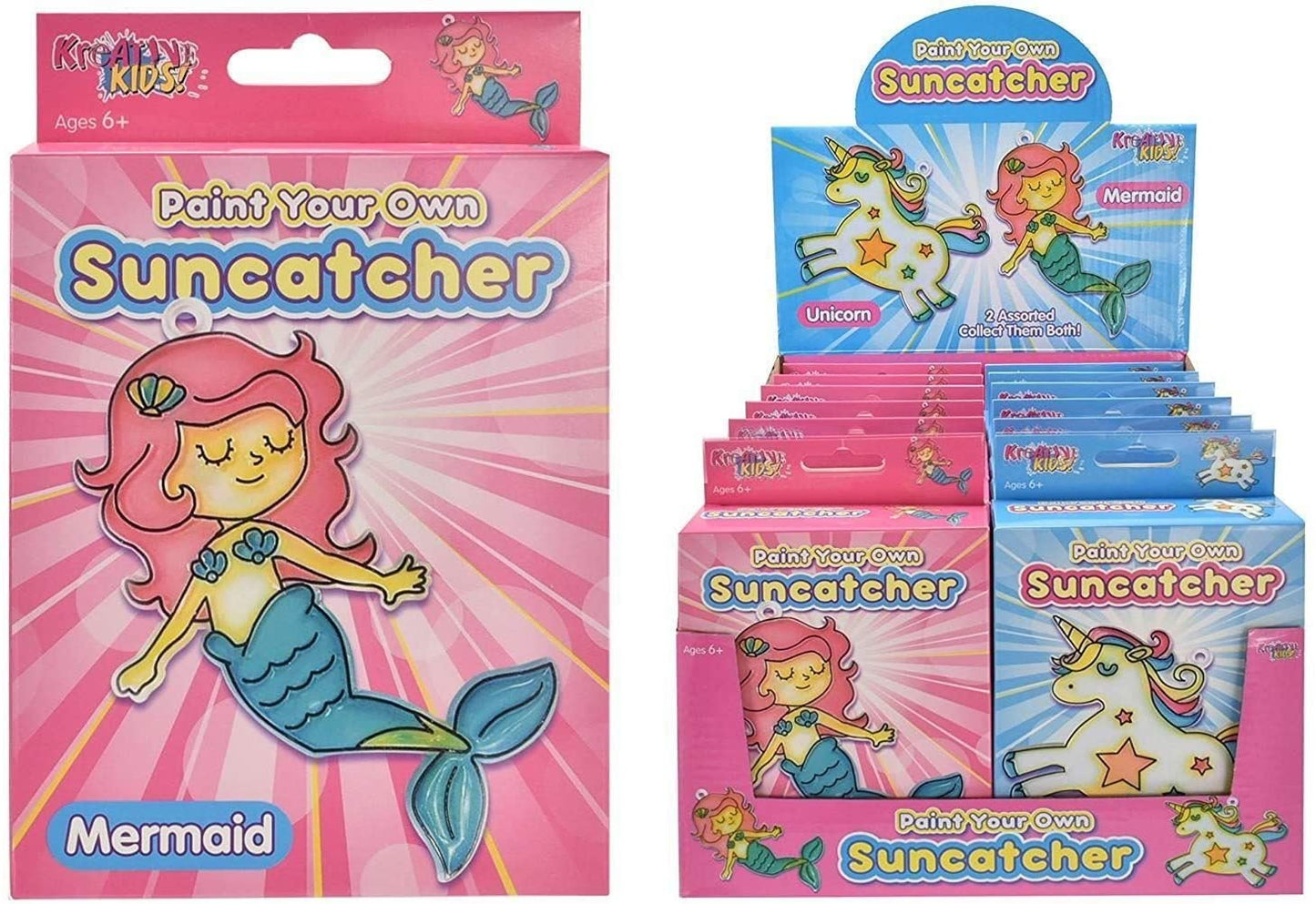 KREATIVE KIDS ASSORTED PAINT YOUR OWN SUNCATCHER. TY1533 \\\KD21348