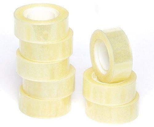 PRIMA 18MM X 33M ROLLS CLEAR TAPE PACK 8. NEPPC1833 \\\KD21389