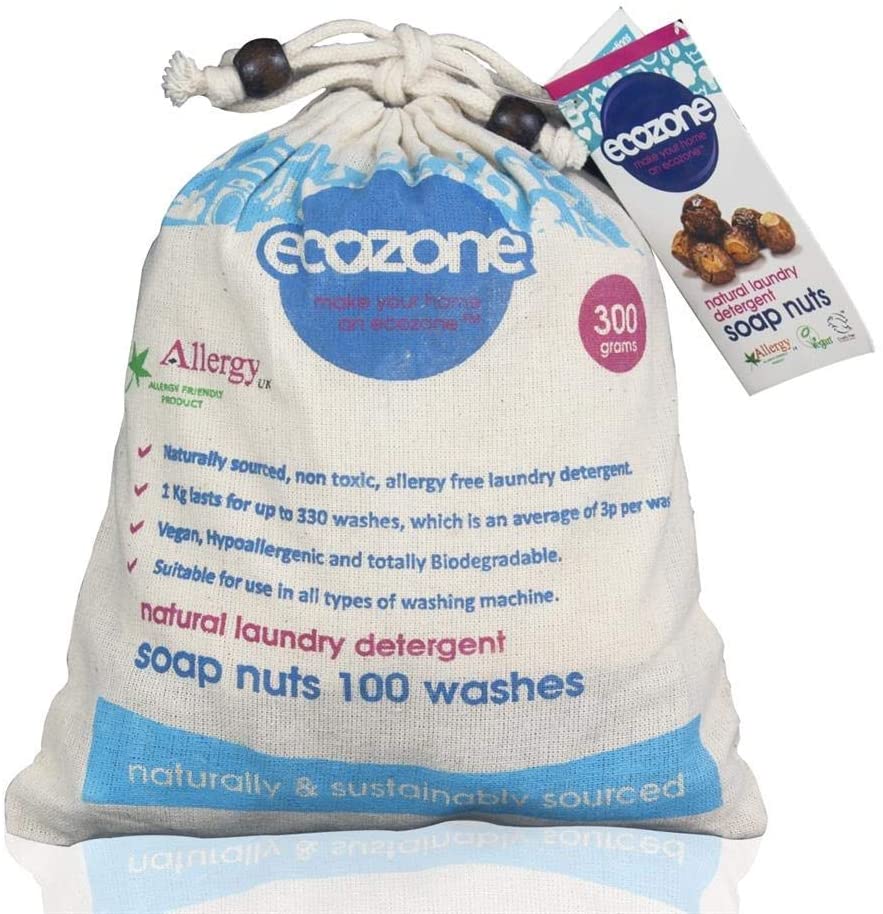 ECOZONE SOAP AND INDIAN WASH NUTS 300G BAG UP TO 100 WASH. SN300G \\\KD21414